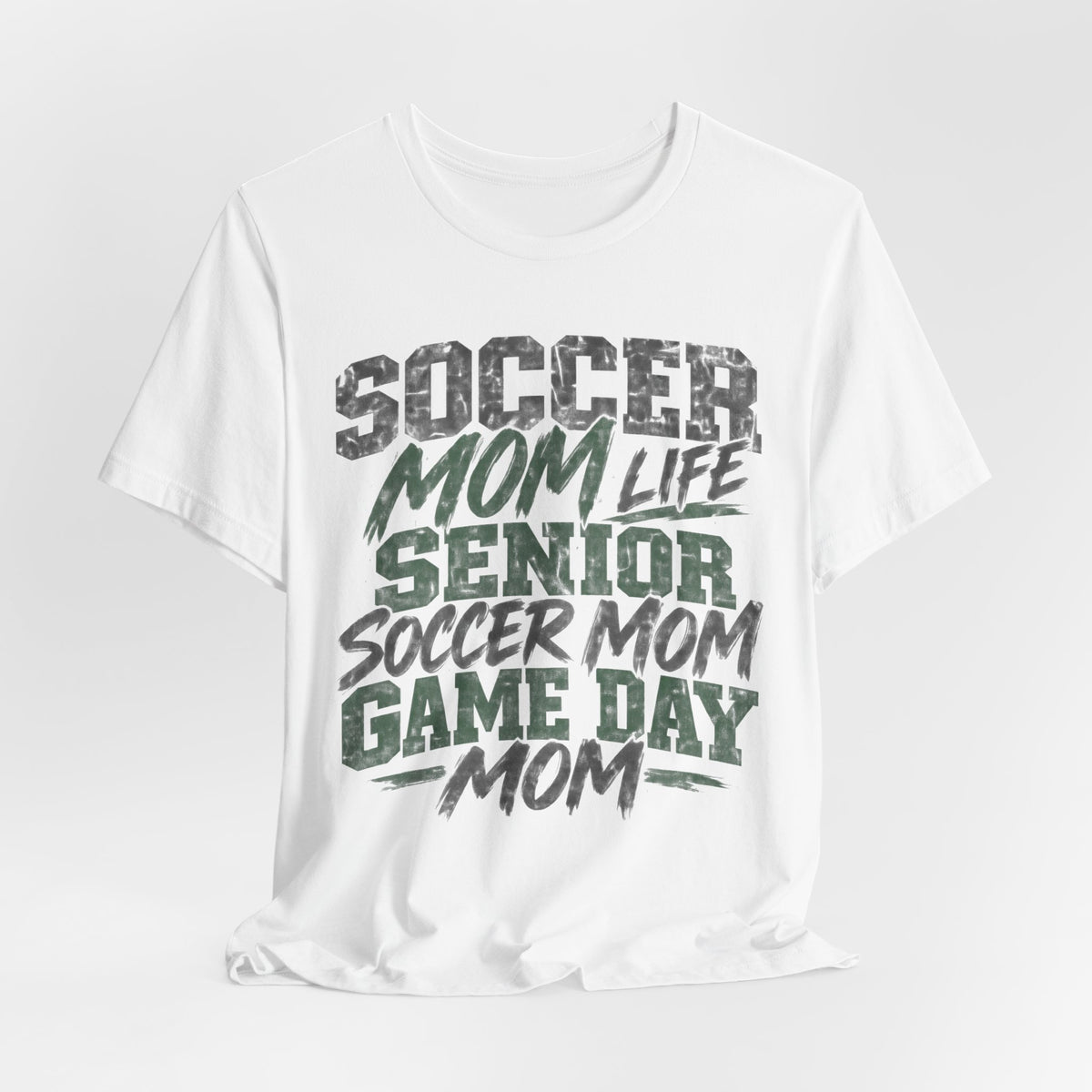 Soccer Mom Grunge Tee | Stacked Mom Typography Design | Soccer Mom Life Shirt | Grunge Mom Gift | Soccer Mom Gift | Distressed Mom Typography