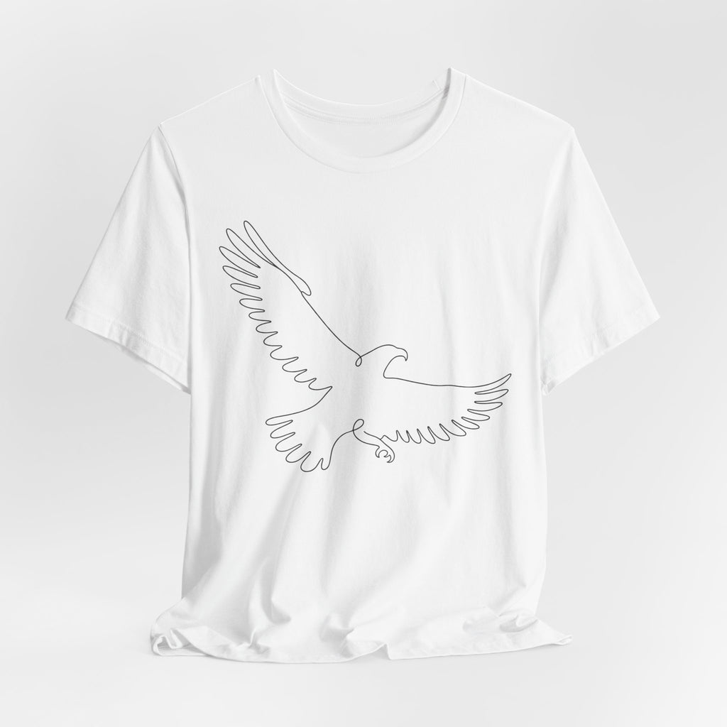 Proud and Free T-Shirt | Vintage Eagle Line Art Tee | Patriotic Gift Shirt