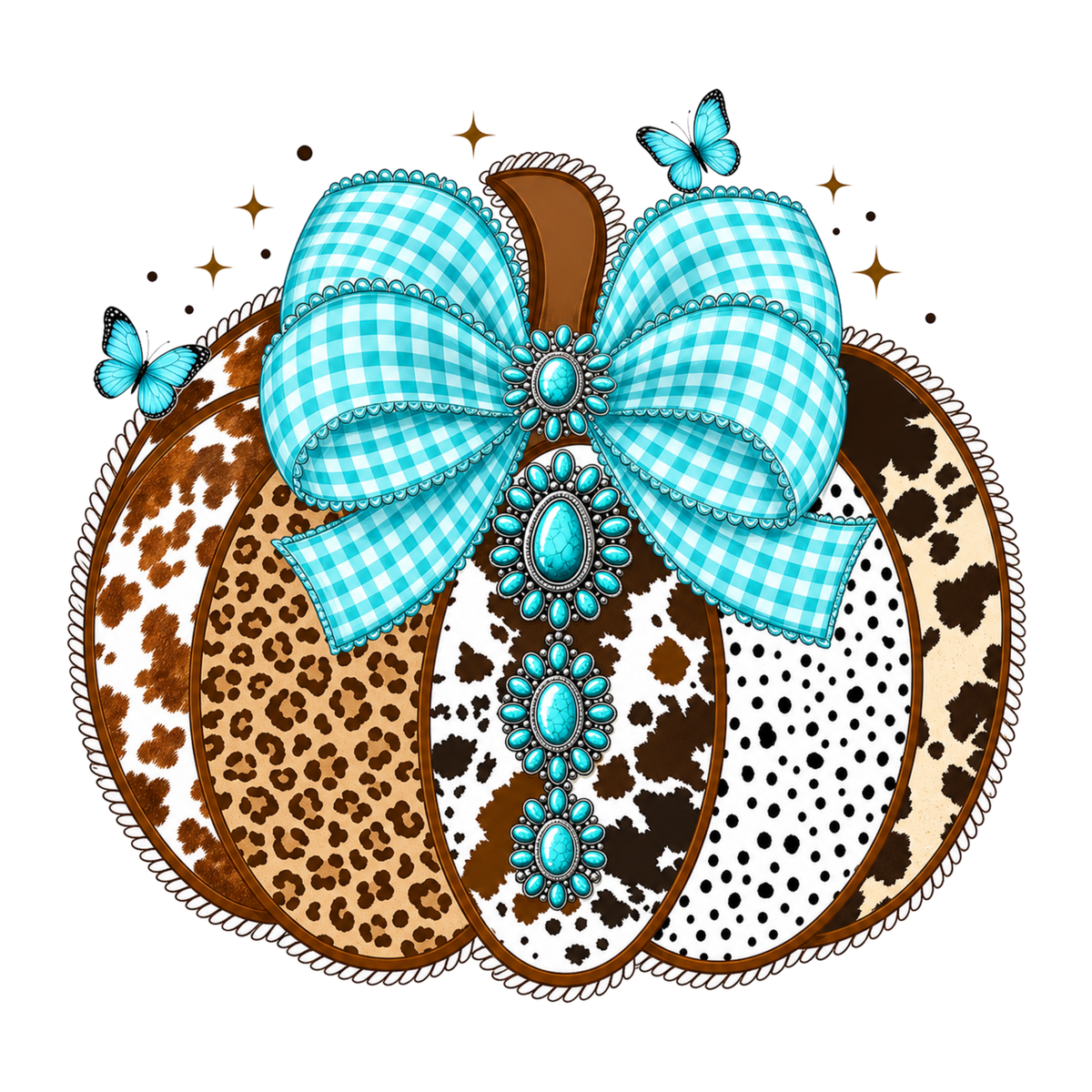 [Digital Download] Western Bling Pumpkin Tee SVG PNG EPS Cricut Silhouette Sublimation Design