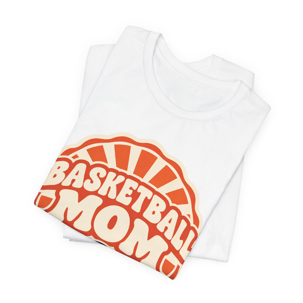 Basketball Mom T-Shirt | Retro Sunburst Game Day Tee | Basketball Mom Gift Shirt