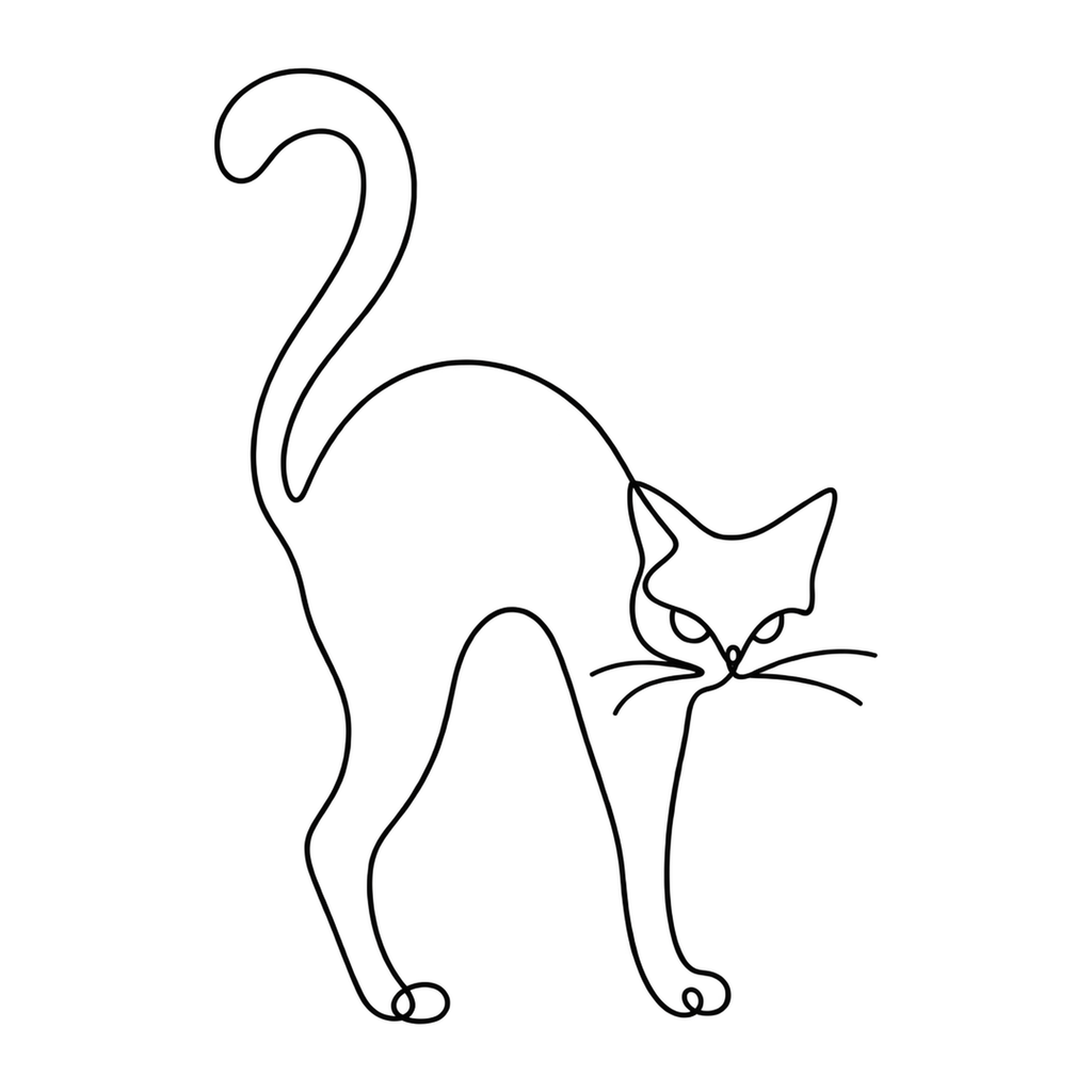 [Digital Download] Black Cat T-Shirt SVG PNG EPS Cricut Silhouette Sublimation Design