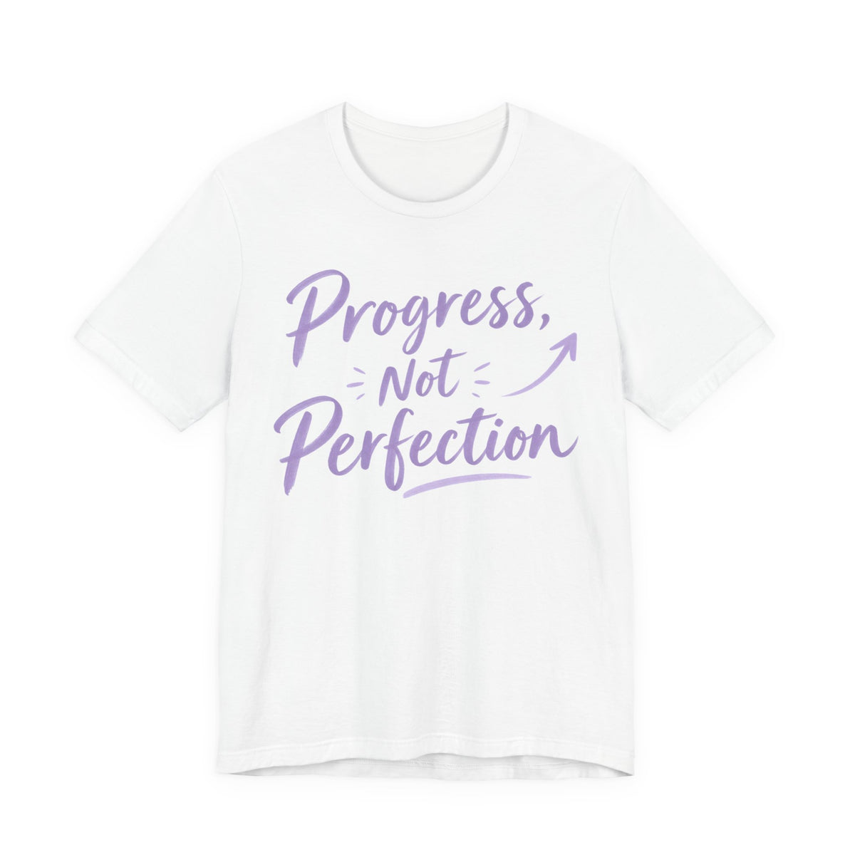 Progress Not Perfection T-Shirt | Hand-Lettered Self Growth Tee | Motivational Gift Shirt