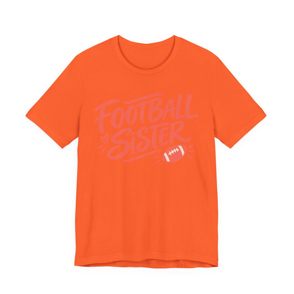 Football Sister Script Tee | Hand Lettered Sis Shirt | Proud Sister Game Day Shirt | Football Sibling Gift Tee