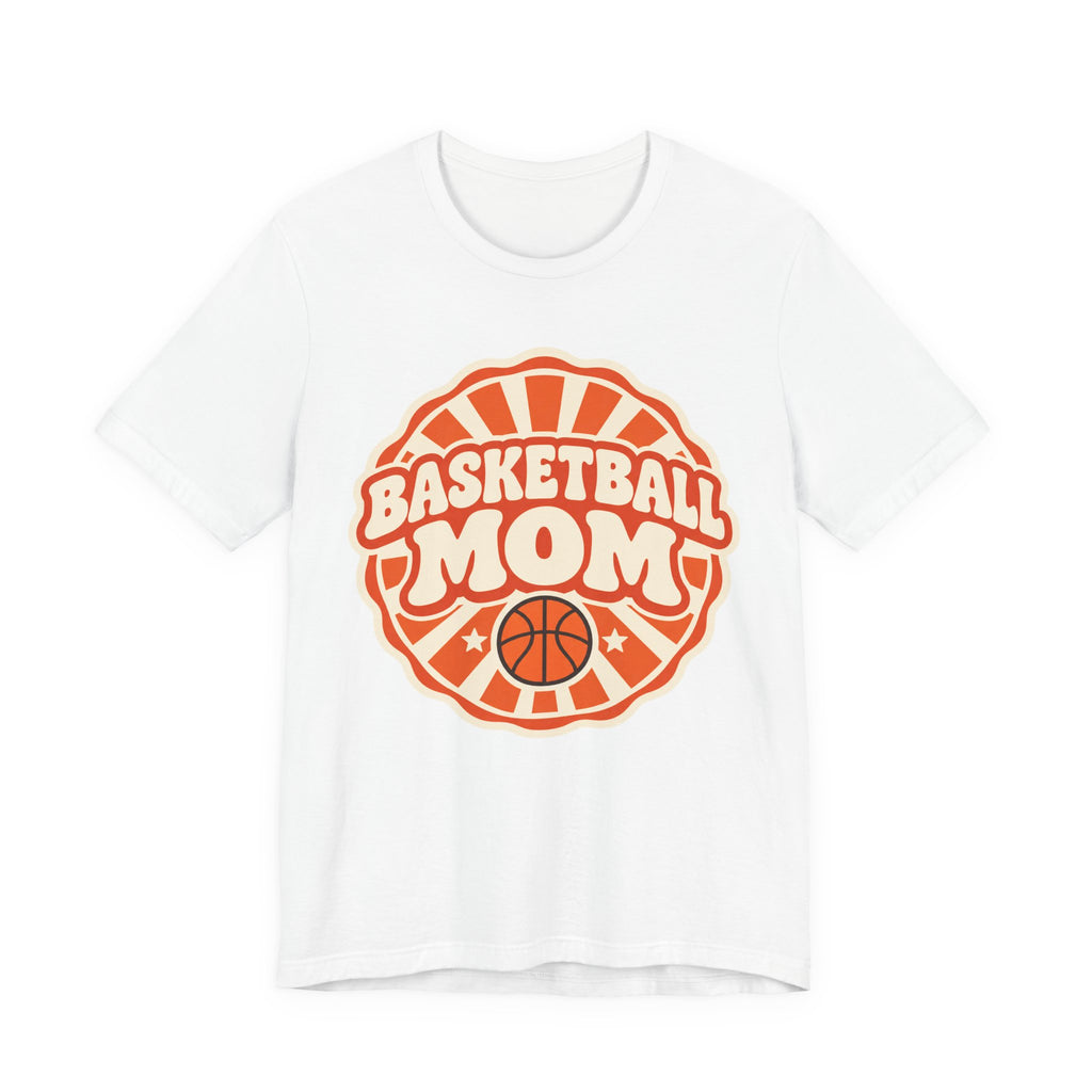 Basketball Mom T-Shirt | Retro Sunburst Game Day Tee | Basketball Mom Gift Shirt
