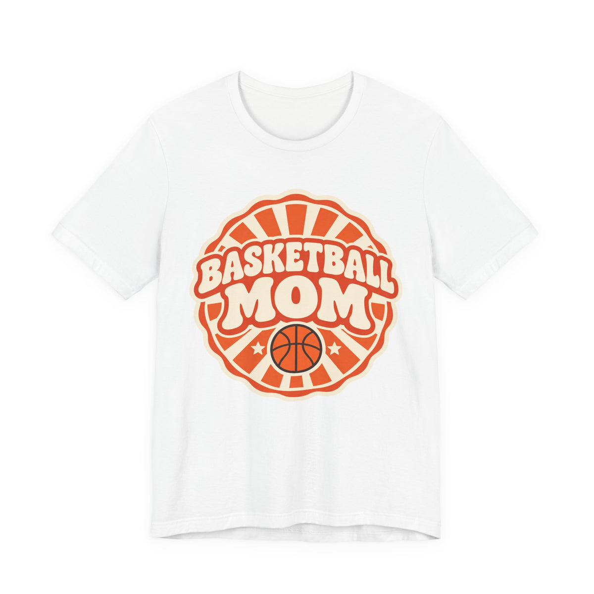 Basketball Mom T-Shirt | Retro Sunburst Game Day Tee | Basketball Mom Gift Shirt