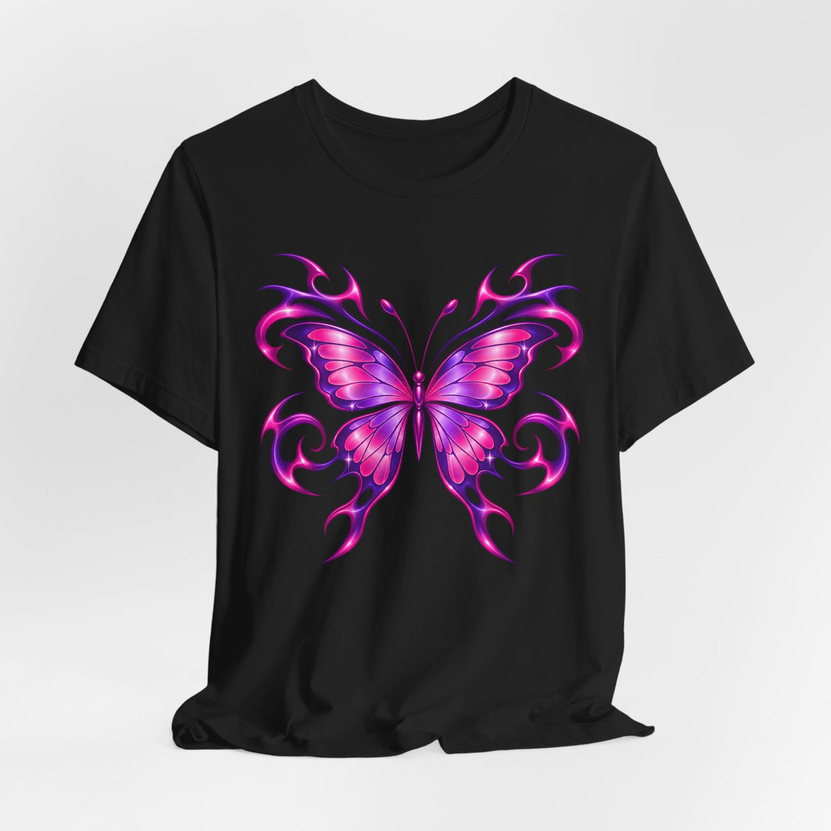 Y2K Butterfly Flame Tee | Y2K Tribal Butterfly Shirt | 2000s Aesthetic Streetwear Shirt | Y2K Gift Tee