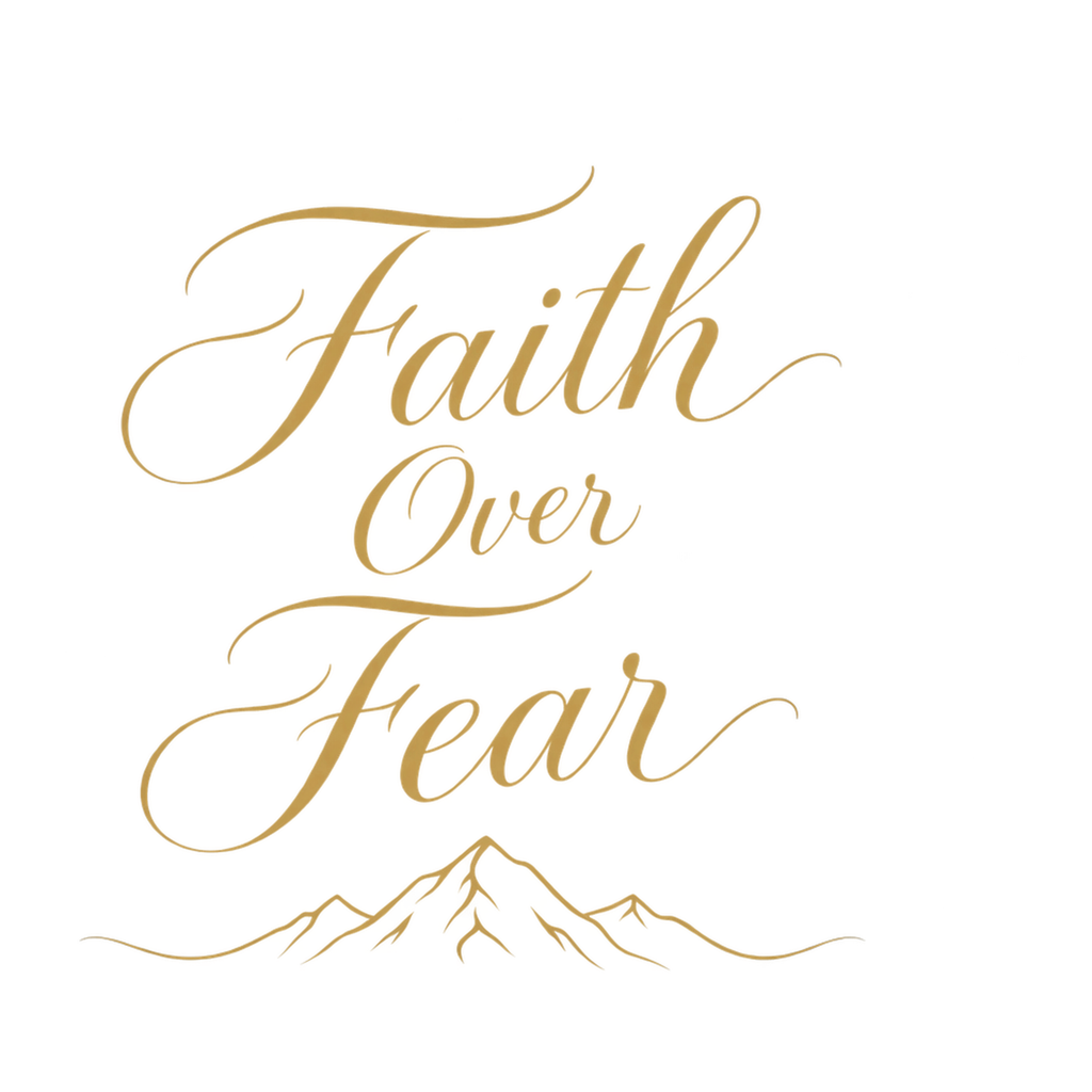 [Digital Download] Faith Over Fear Script T-Shirt SVG PNG EPS Cricut Silhouette Sublimation Design