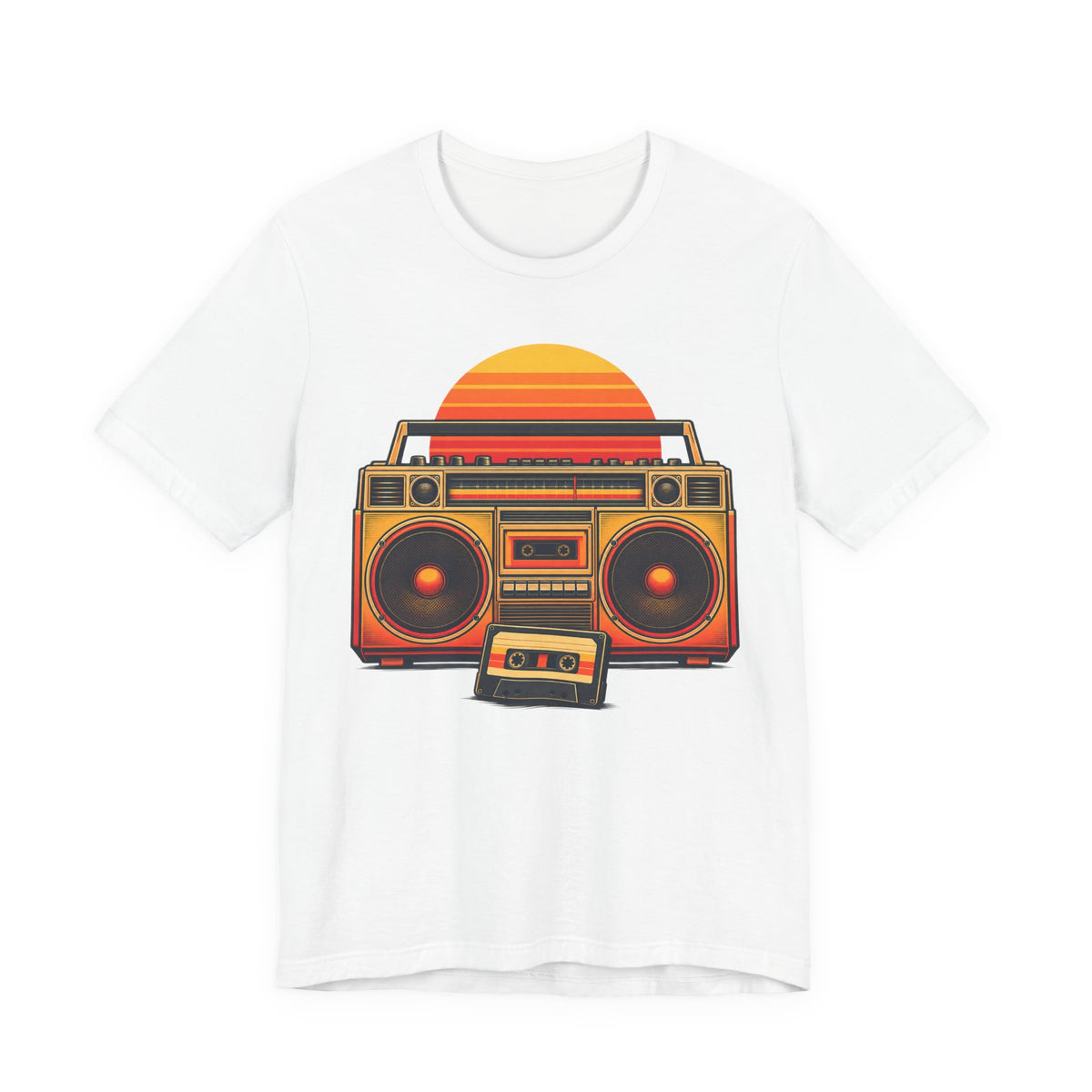 Retro Boombox Tee | 90s Hip Hop Nostalgia Shirt | Retro Cassette Streetwear Shirt | Old School Boombox Gift Tee