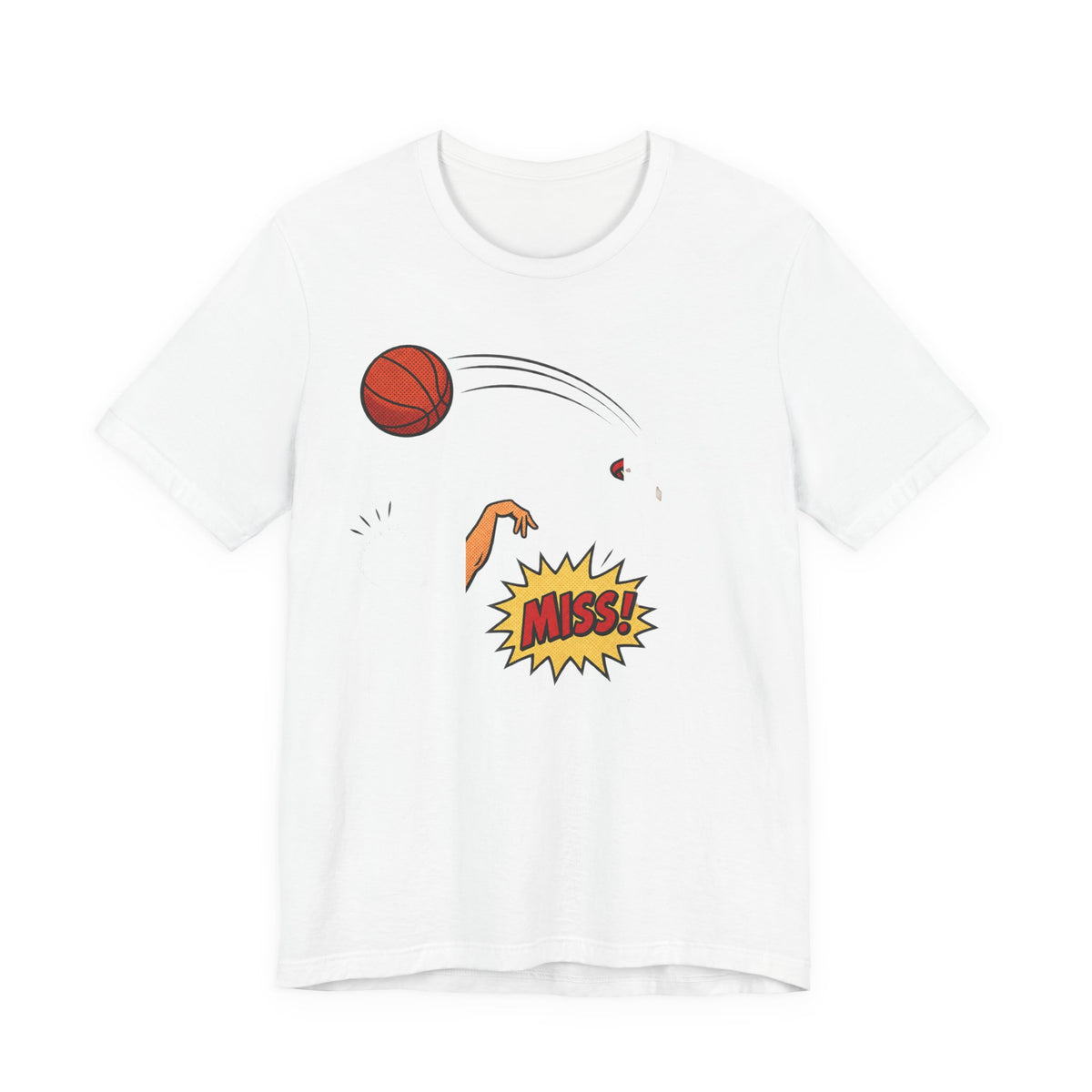 Funny Basketball T-Shirt | Airball Comic Halftone Tee | Basketball Humor Shirt | Funny Hoops Gift Shirt | Comic Basketball Tee