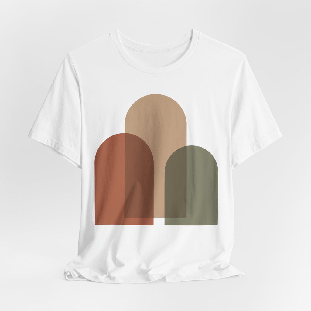 Abstract Arch Trio Minimalist T-Shirt | Modern Geometric Art Tee | Contemporary Design Gift Shirt