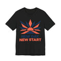 New Day New Start Geometric T-Shirt | Fresh Start Sunrise Tee | Motivational Gift Shirt