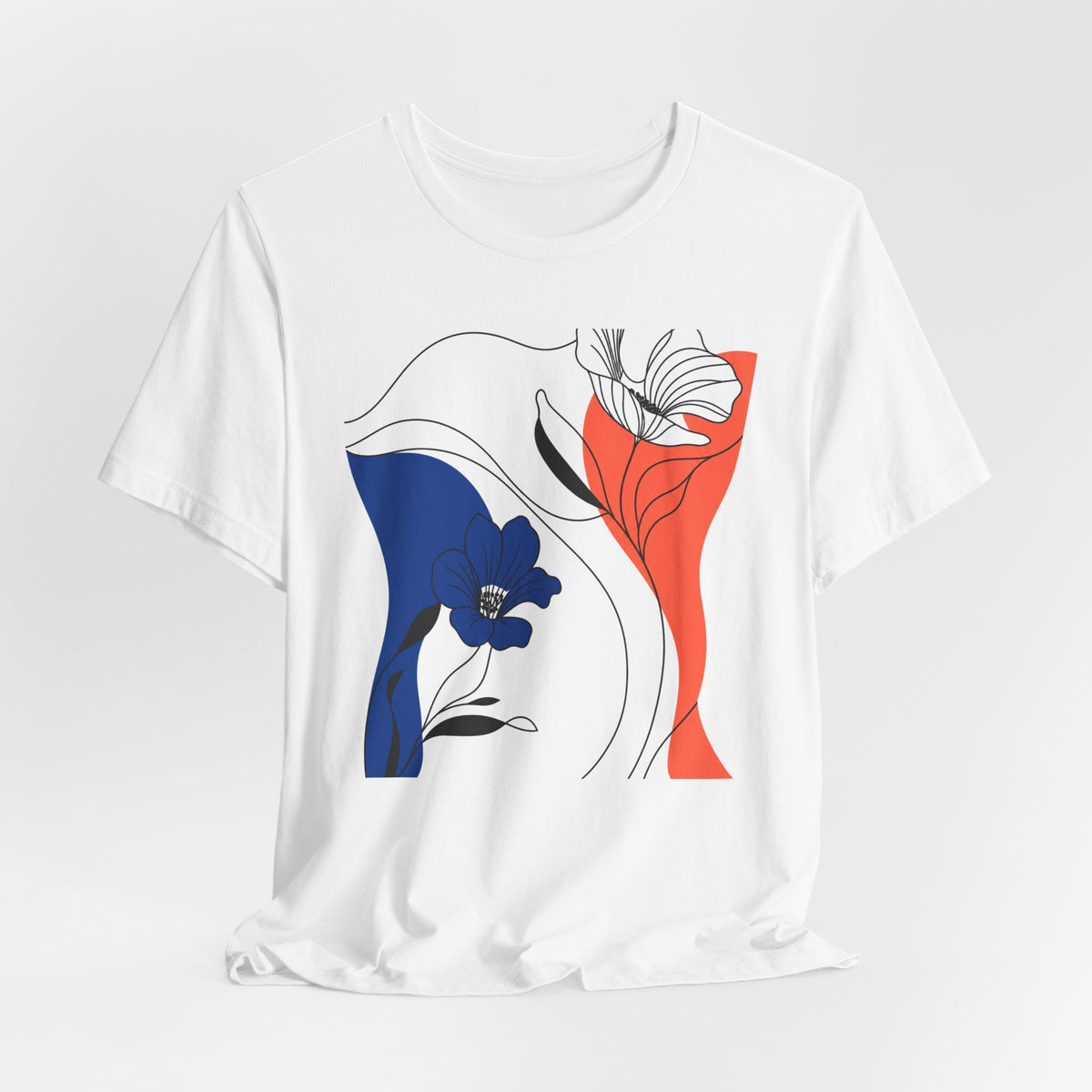 Abstract Floral Design Tee 01