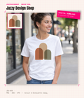 [Digital Download] Abstract Arch Trio Minimalist T-Shirt SVG PNG EPS Cricut Silhouette Sublimation Design