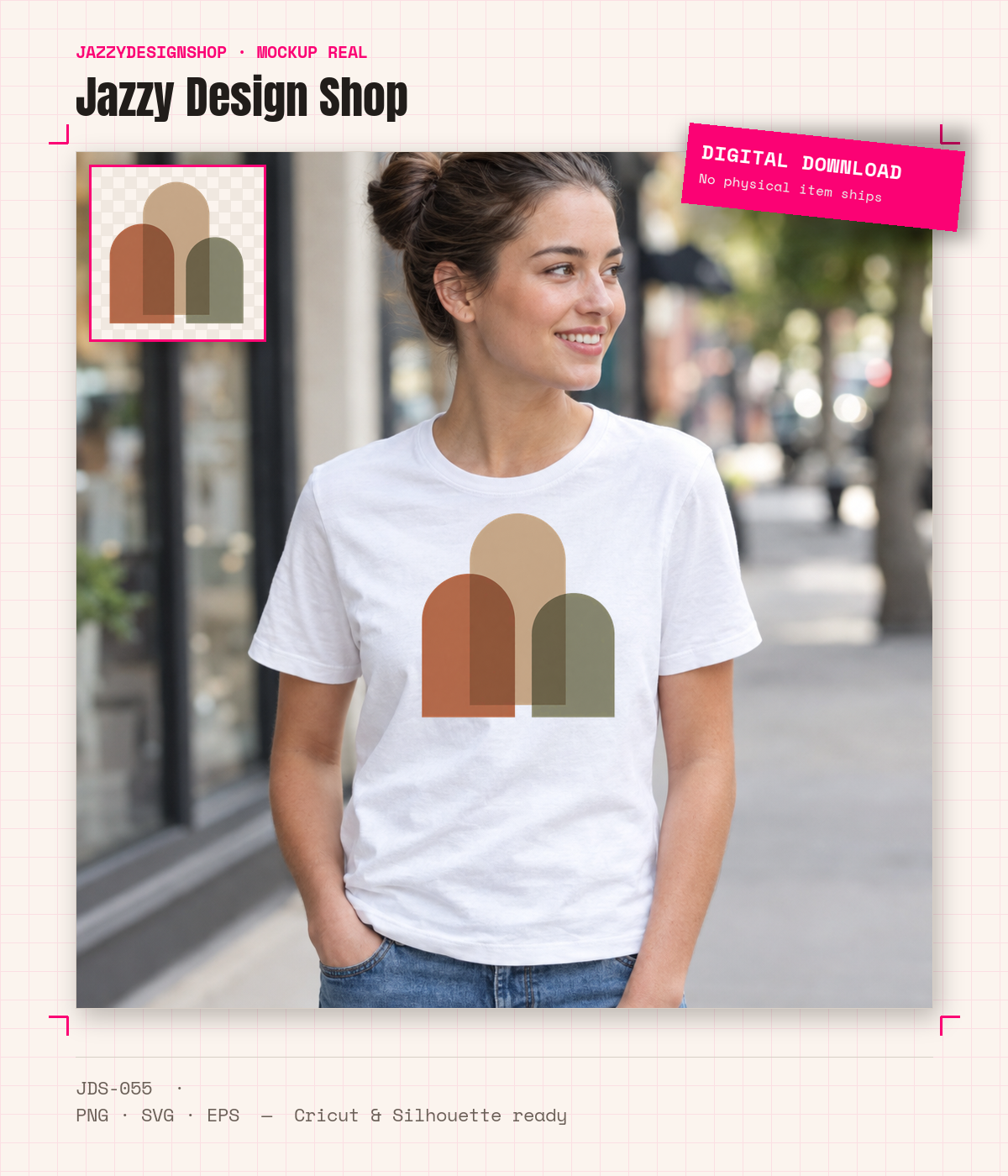 [Digital Download] Abstract Arch Trio Minimalist T-Shirt SVG PNG EPS Cricut Silhouette Sublimation Design