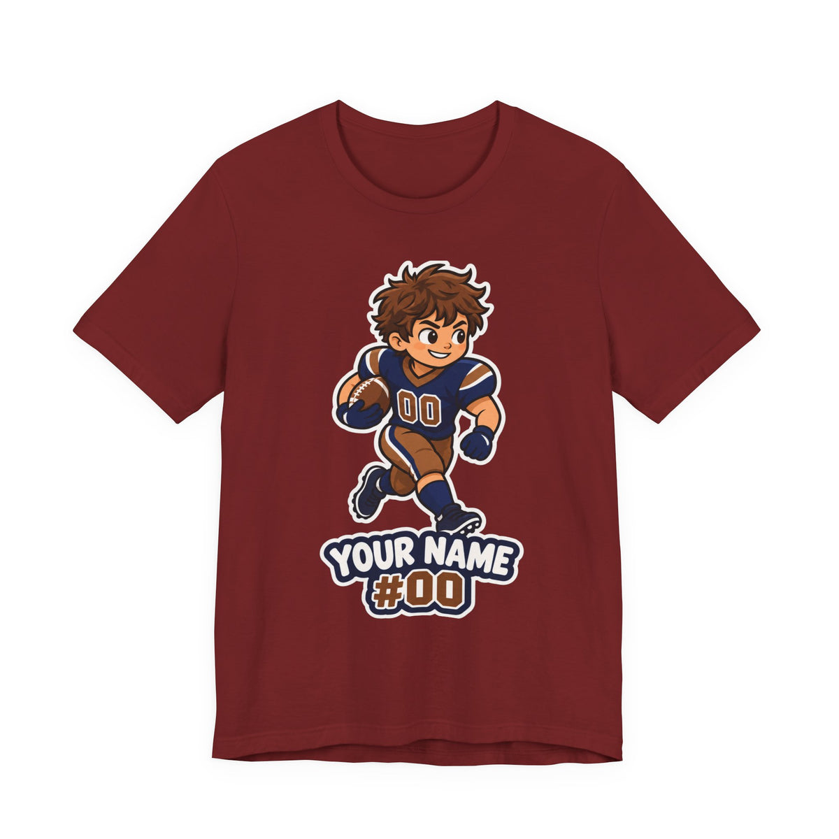 Custom Football Kid Tee | Personalized Youth Football Name Number Design | Custom Football Player Shirt | Personalized Football Gift | Custom Football Kid Gift | Youth Football Name Design