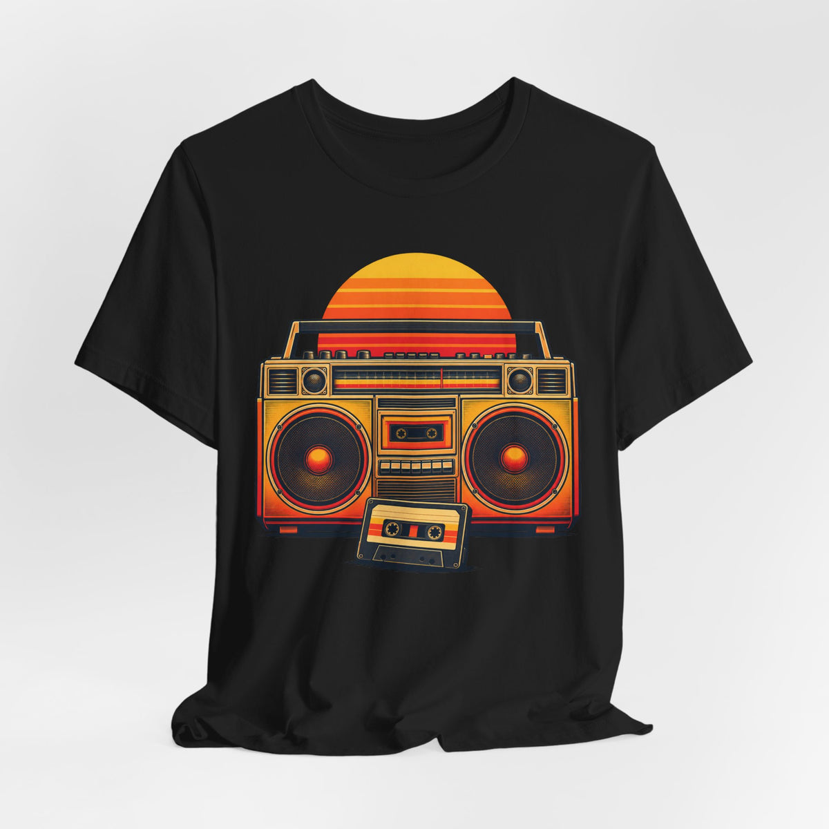 Retro Boombox Tee | 90s Hip Hop Nostalgia Shirt | Retro Cassette Streetwear Shirt | Old School Boombox Gift Tee