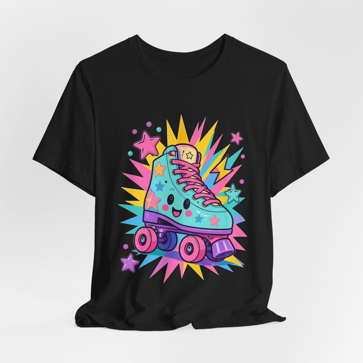 Colorful Roller Skate Retro Tee