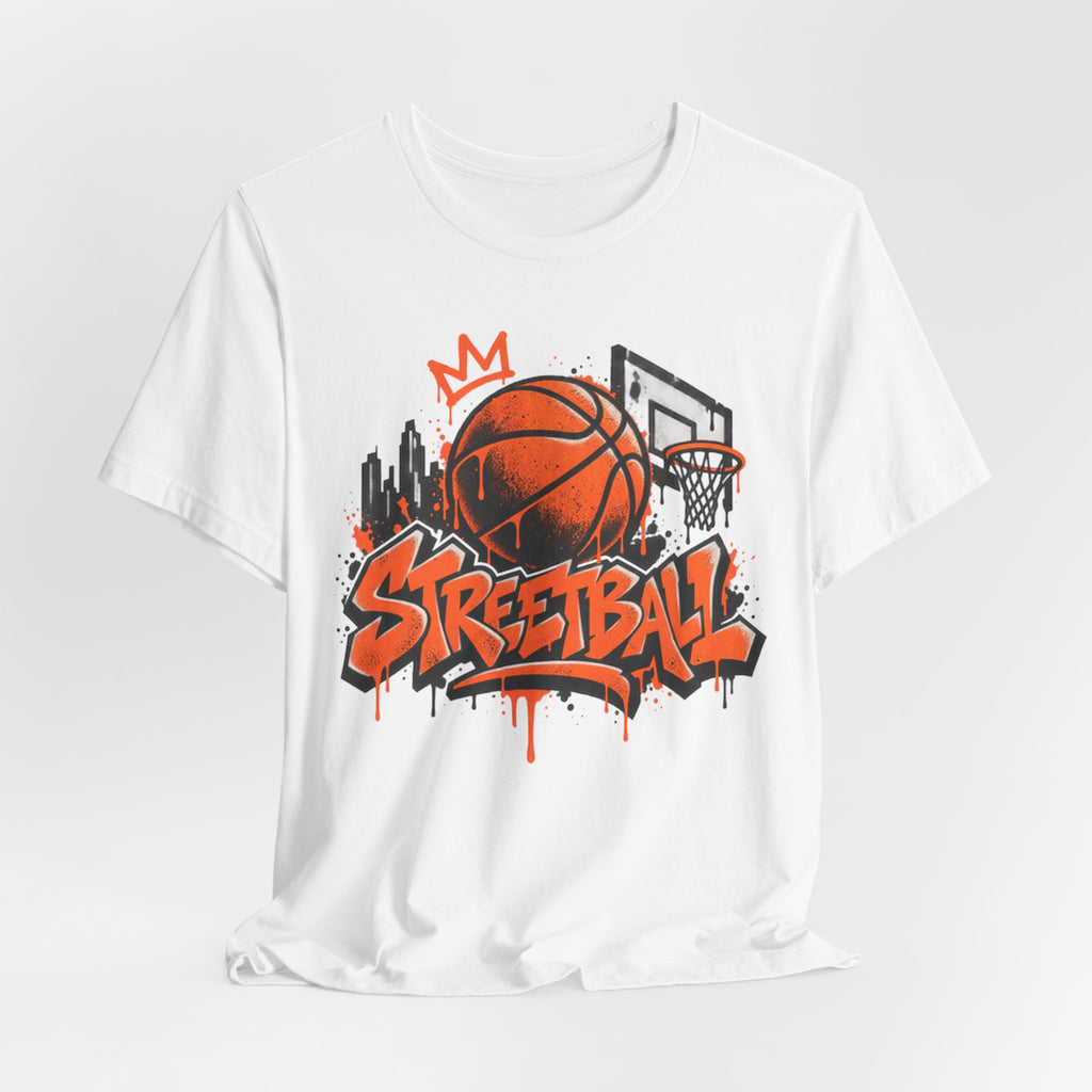 Streetball Graffiti T-Shirt | Urban Basketball Tee for Kids | Basketball Streetwear Shirt | Basketball Graffiti Gift Shirt