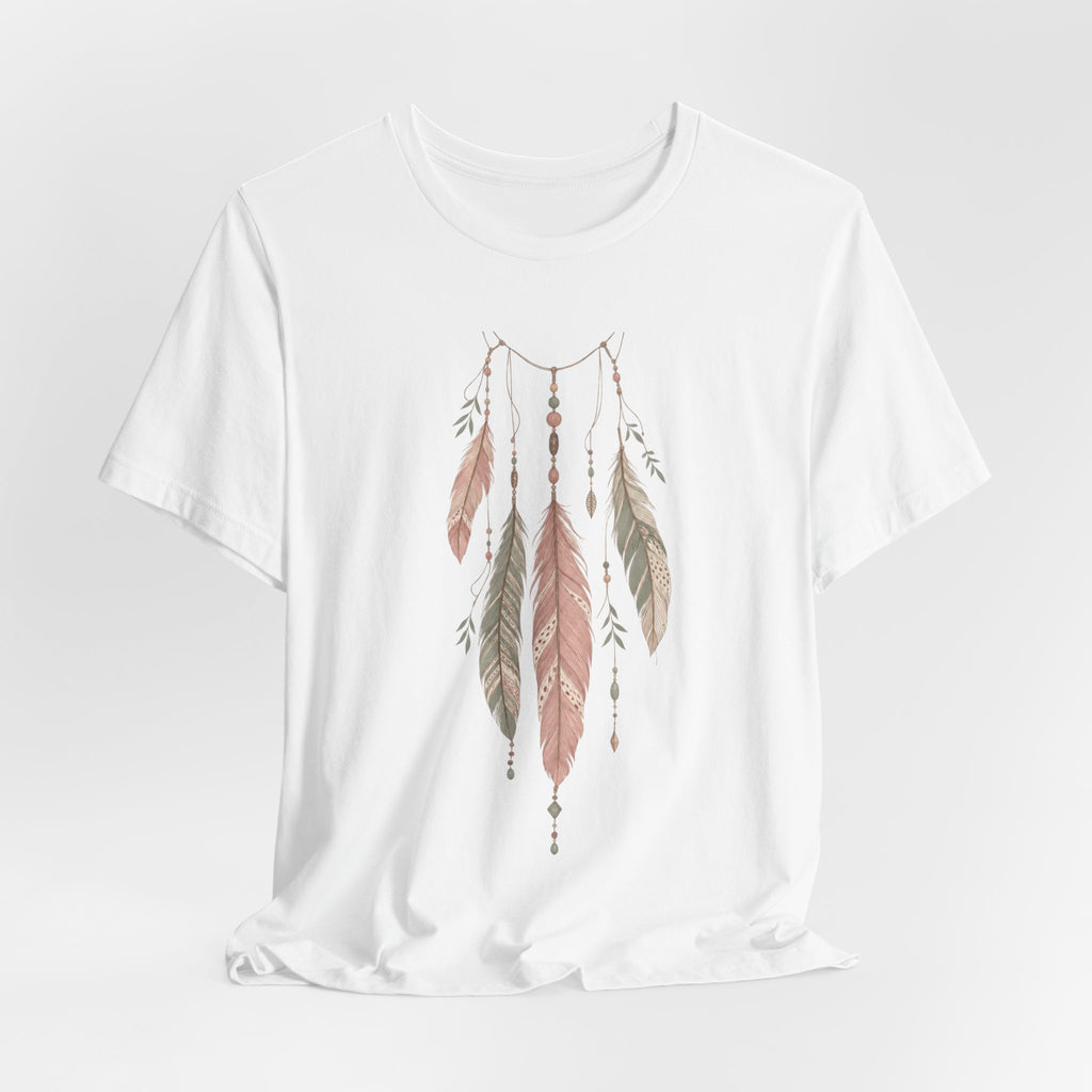 Feather Dreamcatcher T-Shirt | Boho Fine Linework Tee | Free Spirit Gift Shirt