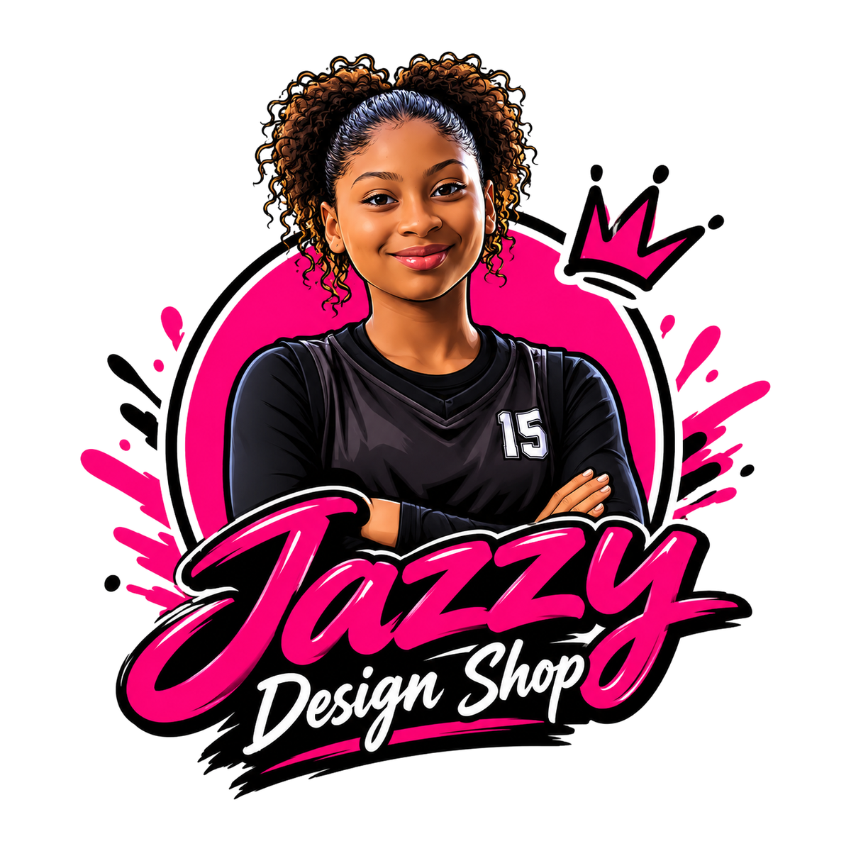 [Digital Download] Jazzy Design Shop Mascot Tee SVG PNG EPS Cricut Silhouette Sublimation Design