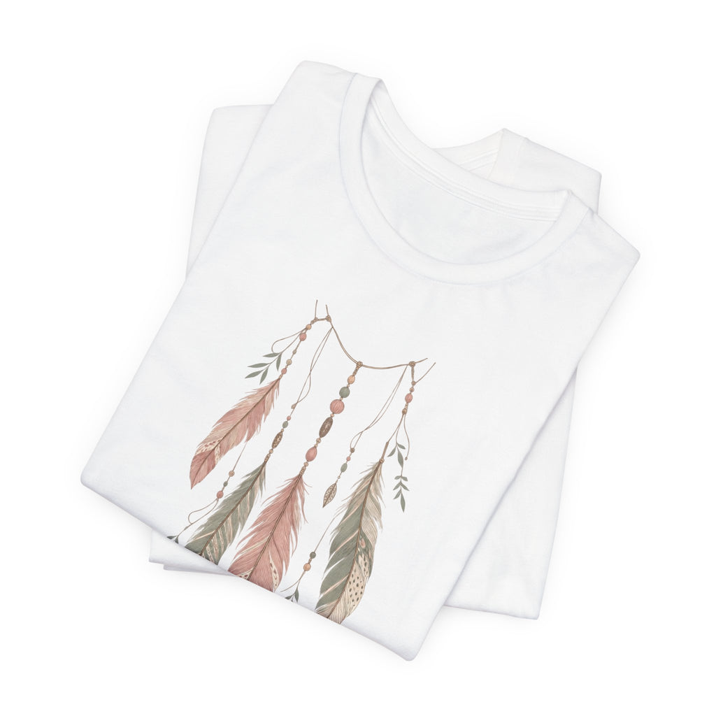 Feather Dreamcatcher T-Shirt | Boho Fine Linework Tee | Free Spirit Gift Shirt