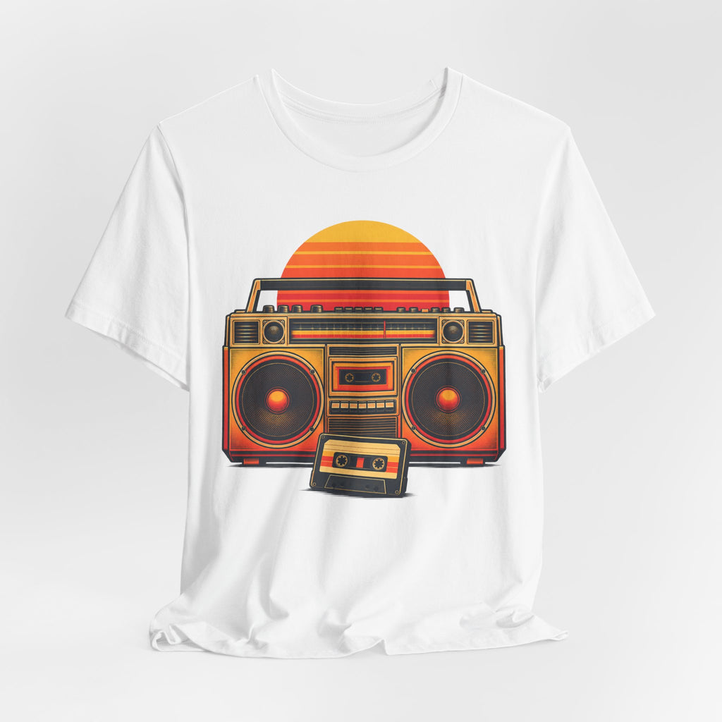 Retro Boombox Tee | 90s Hip Hop Nostalgia Shirt | Retro Cassette Streetwear Shirt | Old School Boombox Gift Tee