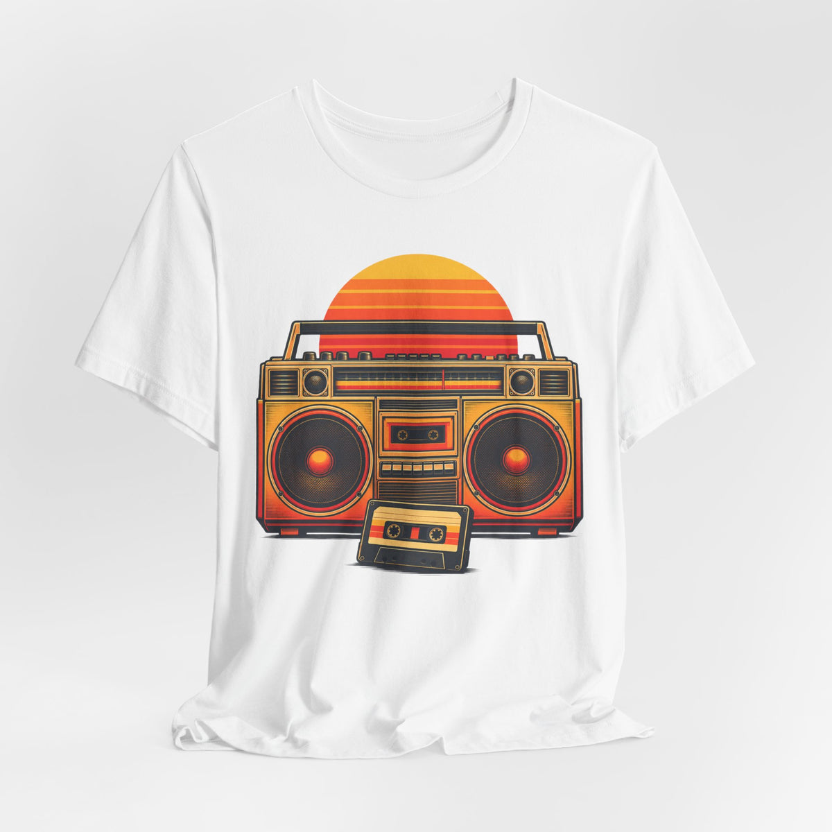 Retro Boombox Tee | 90s Hip Hop Nostalgia Shirt | Retro Cassette Streetwear Shirt | Old School Boombox Gift Tee