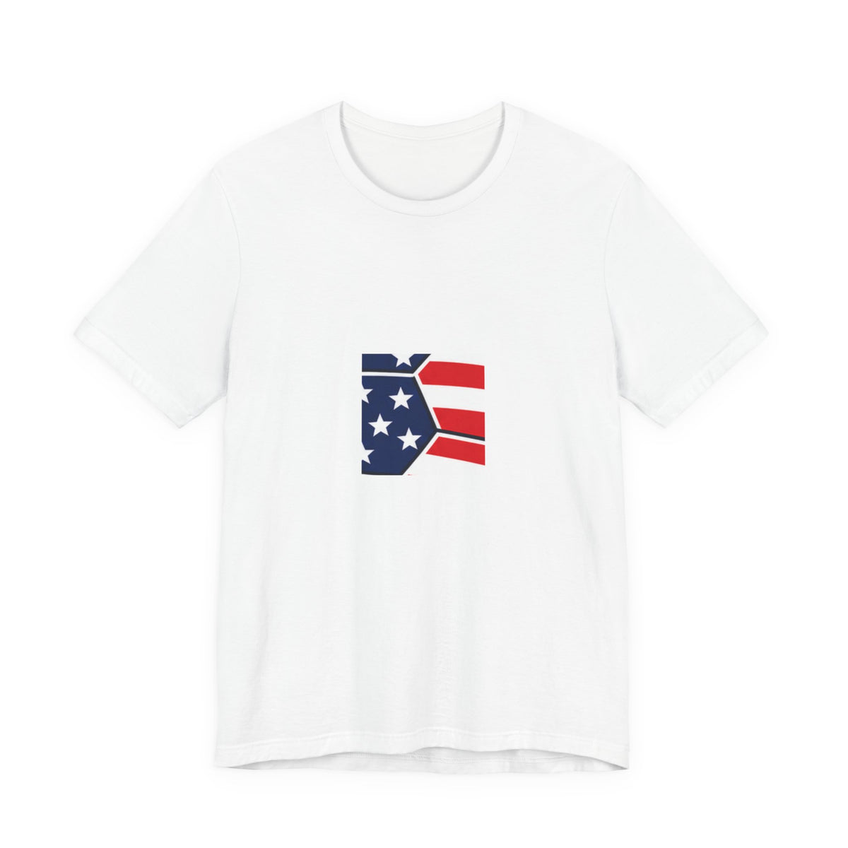 USA Soccer Ball Neon Tee | Patriotic Soccer Shirt | Soccer Gift Tee | Bold American Flag Soccer Design
