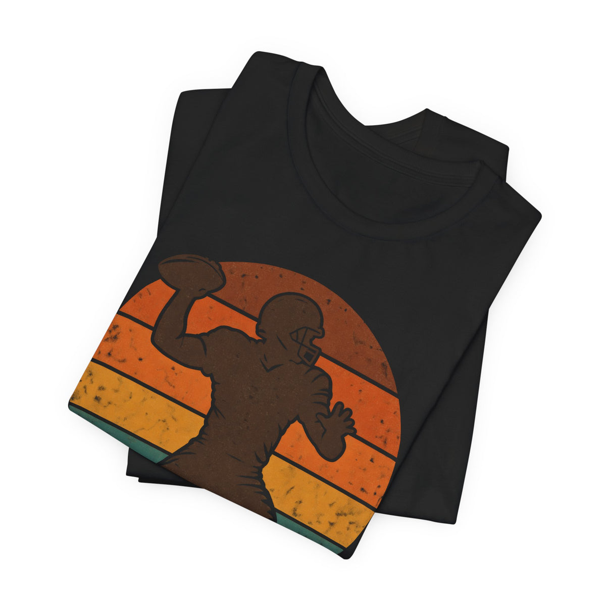 Retro Football Quarterback T-Shirt | Vintage 90s Football Tee | Old School Gridiron Shirt | Football Throwback Gift Shirt