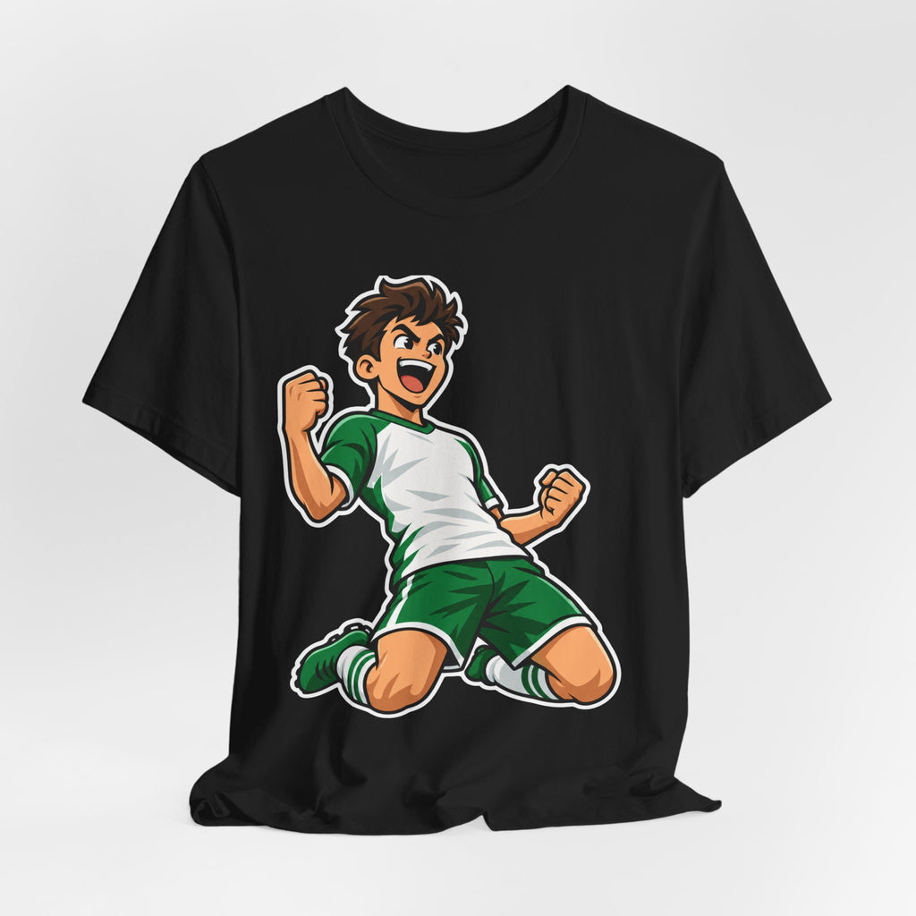 Soccer Cartoon Mascot Tee | Goal Celebration Kids Design | Funny Soccer Player Shirt | Soccer Mascot Gift | Youth Soccer Gift | Soccer Team Kids Design