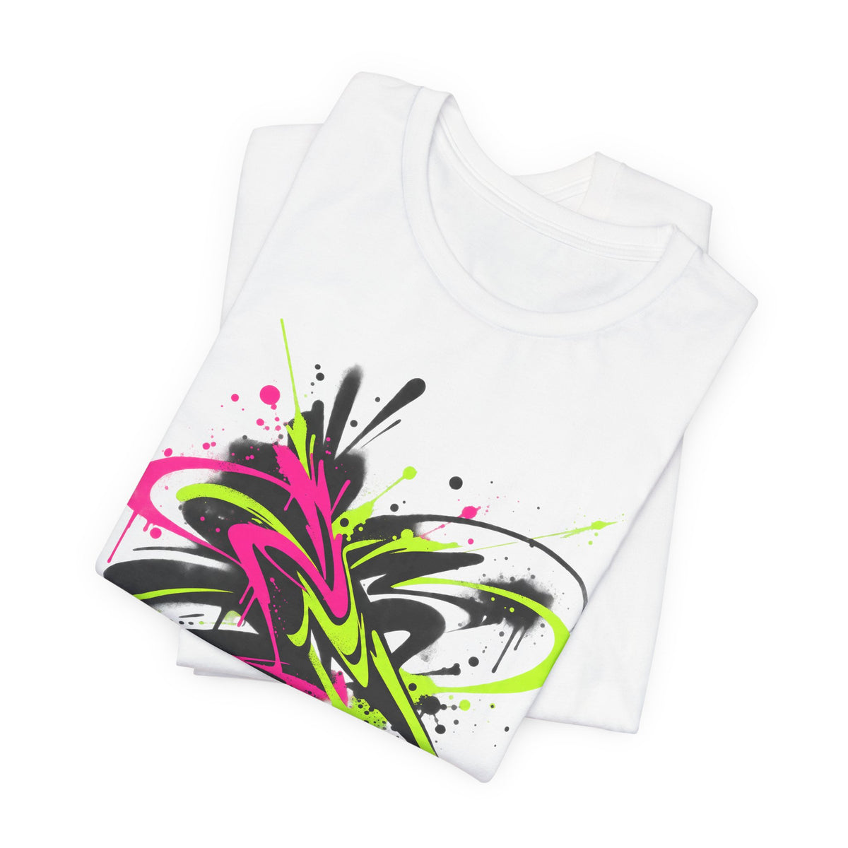 Abstract Graffiti Tag Tee | Spray Paint Splatter Shirt | Urban Street Art Shirt | Graffiti Streetwear Gift Tee