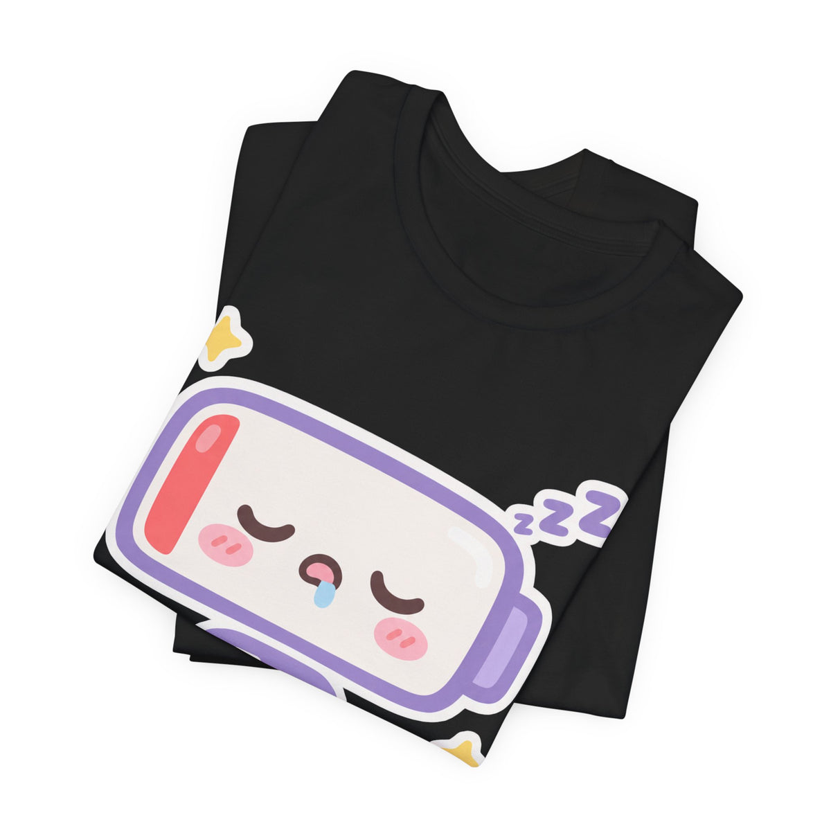 Introvert Social Battery Low Kawaii T-Shirt | Cute Battery Icon Tee | Funny Introvert Gift Shirt