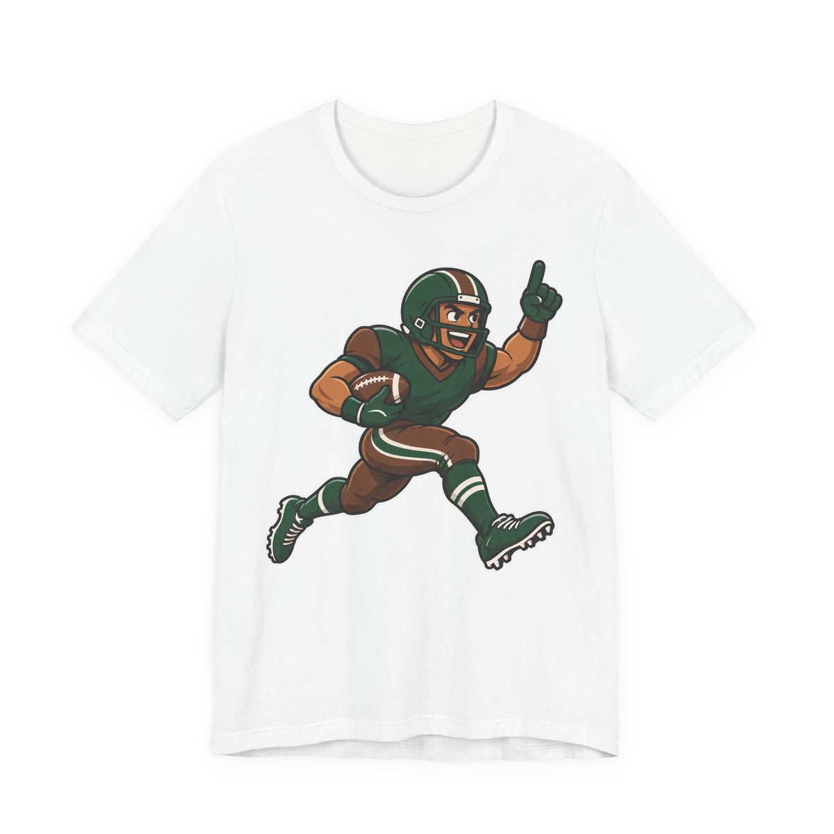 Football Cartoon Mascot T-Shirt | Touchdown Kids Tee | Funny Football Player Shirt | Youth Football Gift Shirt