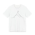Keep Climbing Mountain Line Art T-Shirt | Minimalist Motivational Tee | Perseverance Gift Shirt