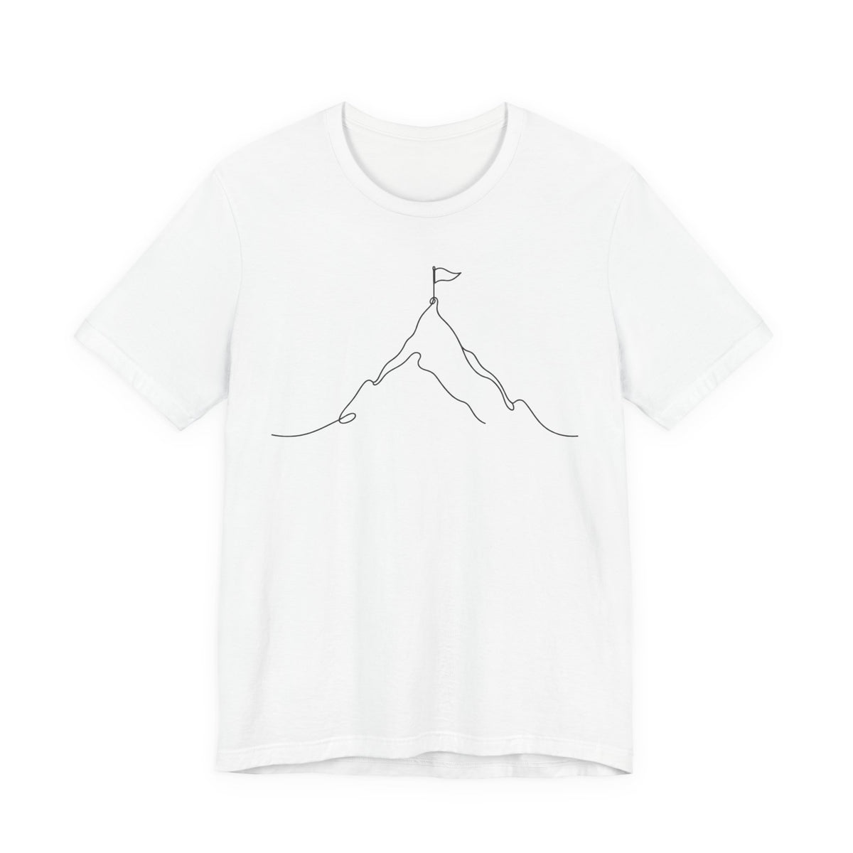 Keep Climbing Mountain Line Art T-Shirt | Minimalist Motivational Tee | Perseverance Gift Shirt