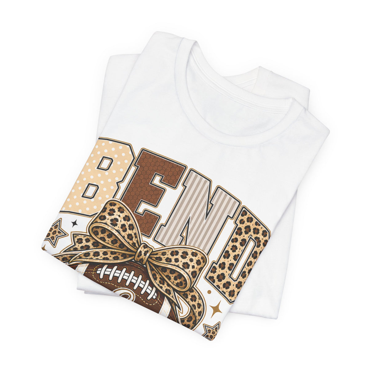 Bend And Snap Leopard Tee | Leopard Print Varsity Football Shirt | Football Gift Tee | Girly Sports Graphic