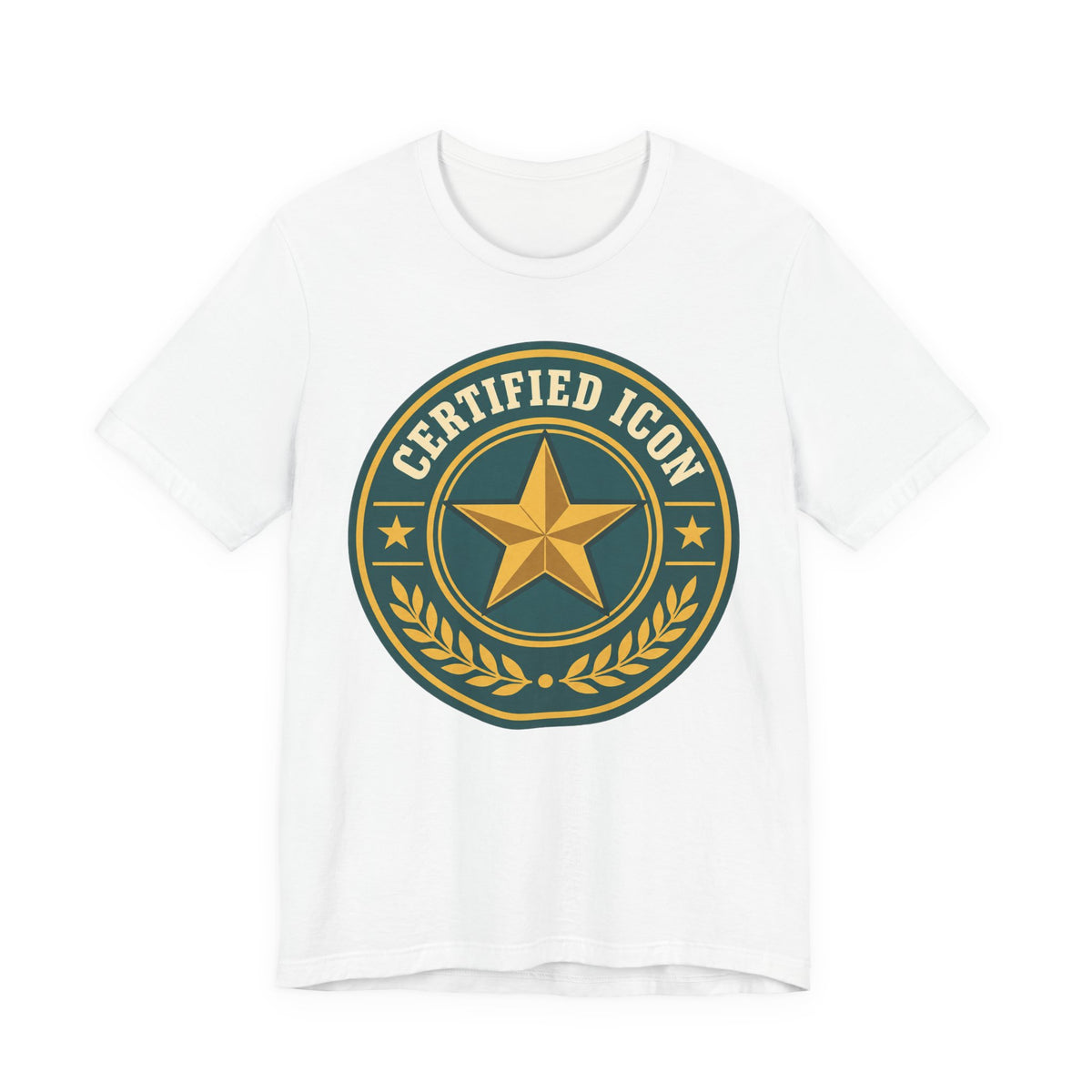 Certified Icon T-Shirt | Retro Badge Viral Tee | Confident Trend Gift Shirt