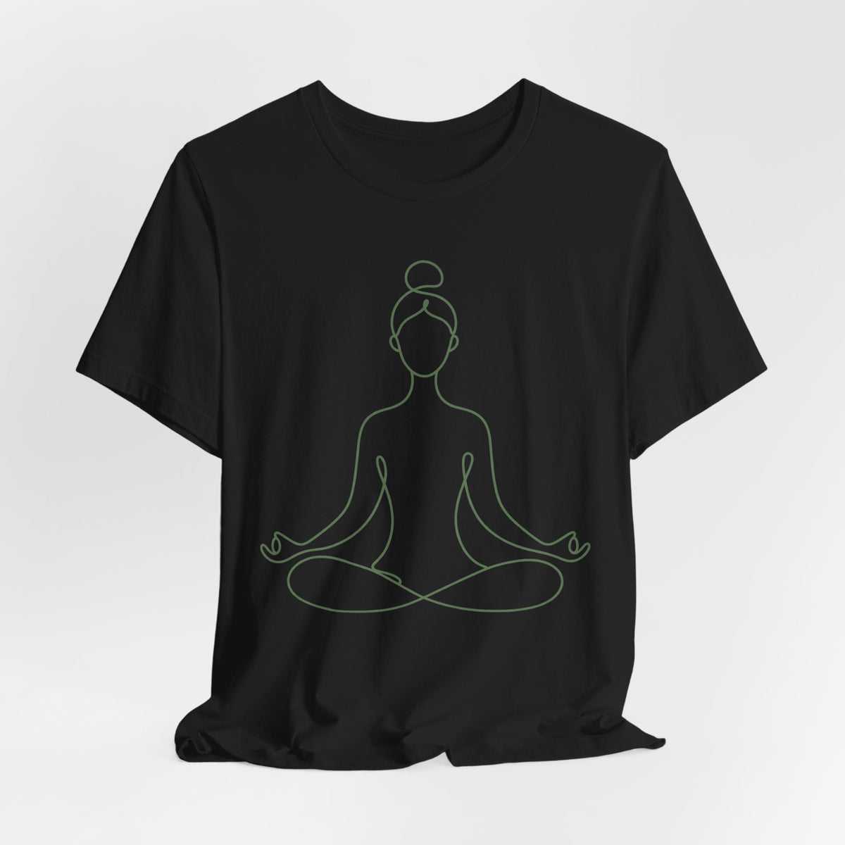 Yoga Flow Minimalist Line Art T-Shirt | Breathe and Flow Yoga Tee | Zen Yoga Gift Shirt