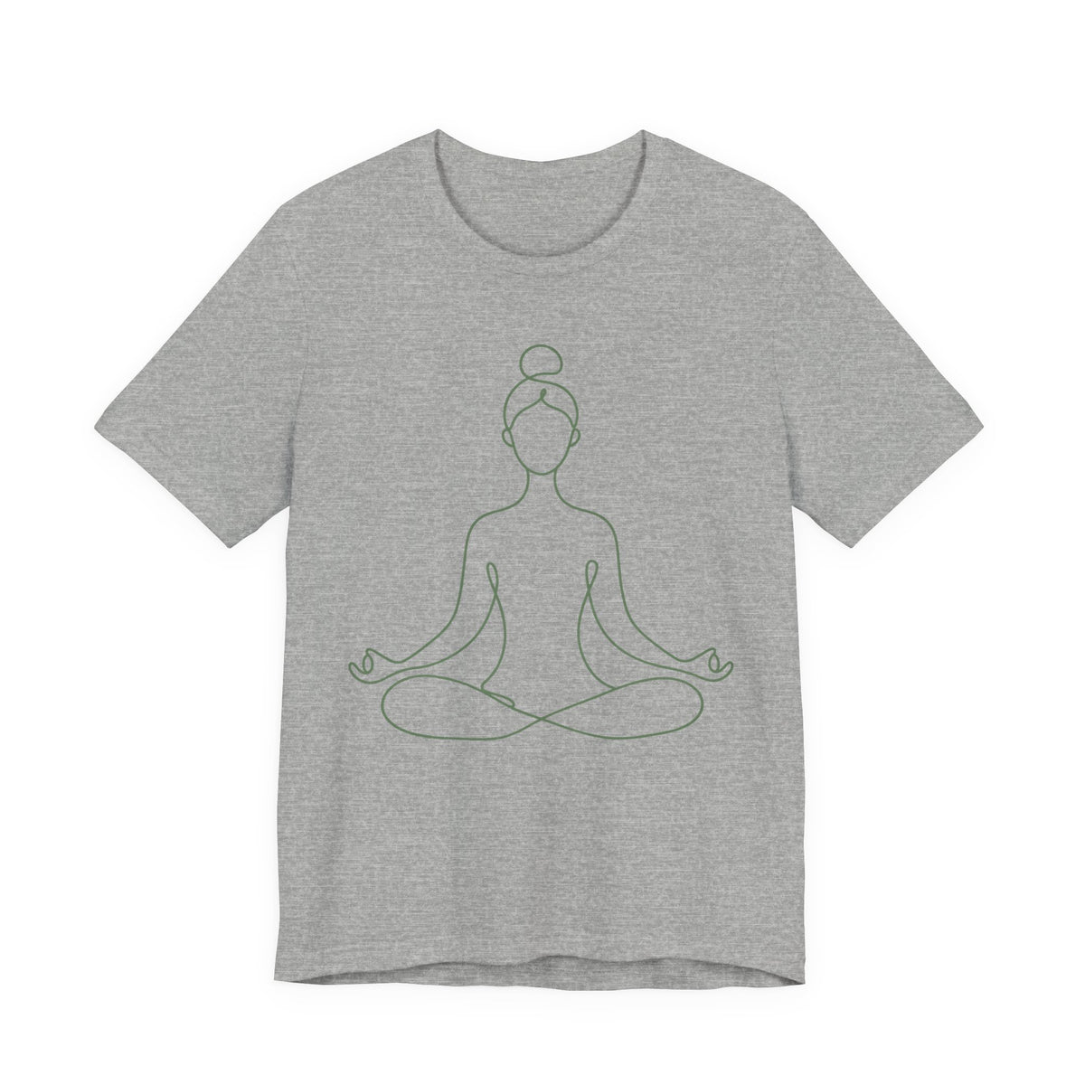 Yoga Flow Minimalist Line Art T-Shirt | Breathe and Flow Yoga Tee | Zen Yoga Gift Shirt