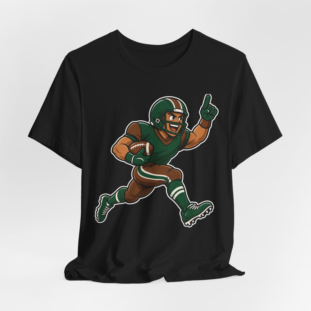 Football Cartoon Mascot T-Shirt | Touchdown Kids Tee | Funny Football Player Shirt | Youth Football Gift Shirt