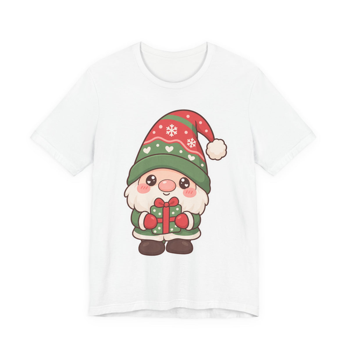 Christmas Gnome T-Shirt | Kawaii Cute Holiday Tee | Festive Christmas Gift Shirt