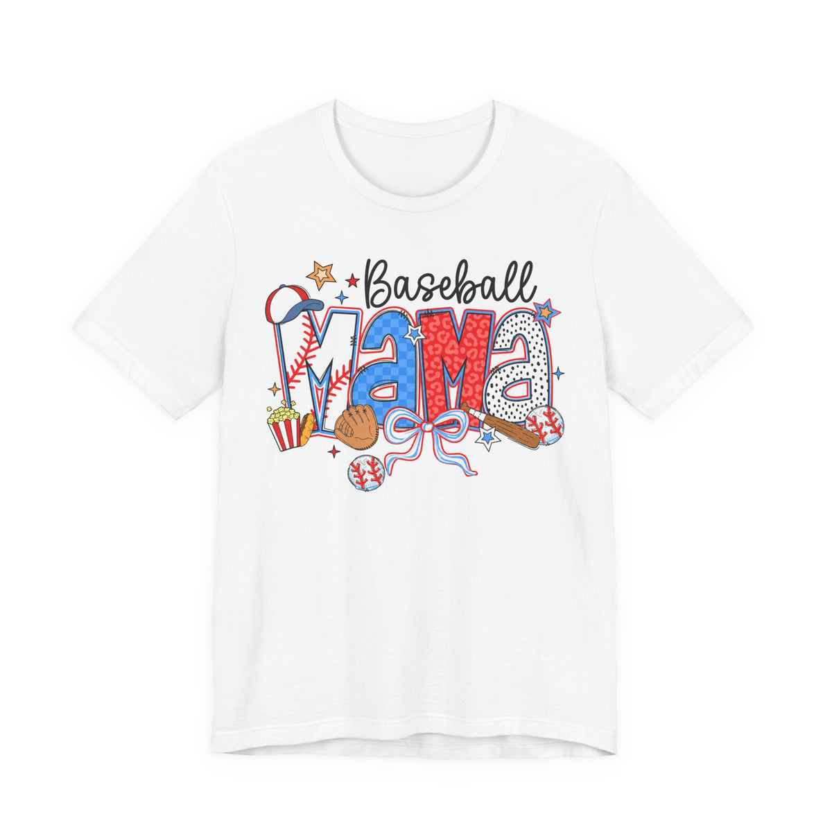 Baseball Mama Tee | Varsity Baseball Mom Shirt | Baseball Gift Tee | Game Day Mom Graphic