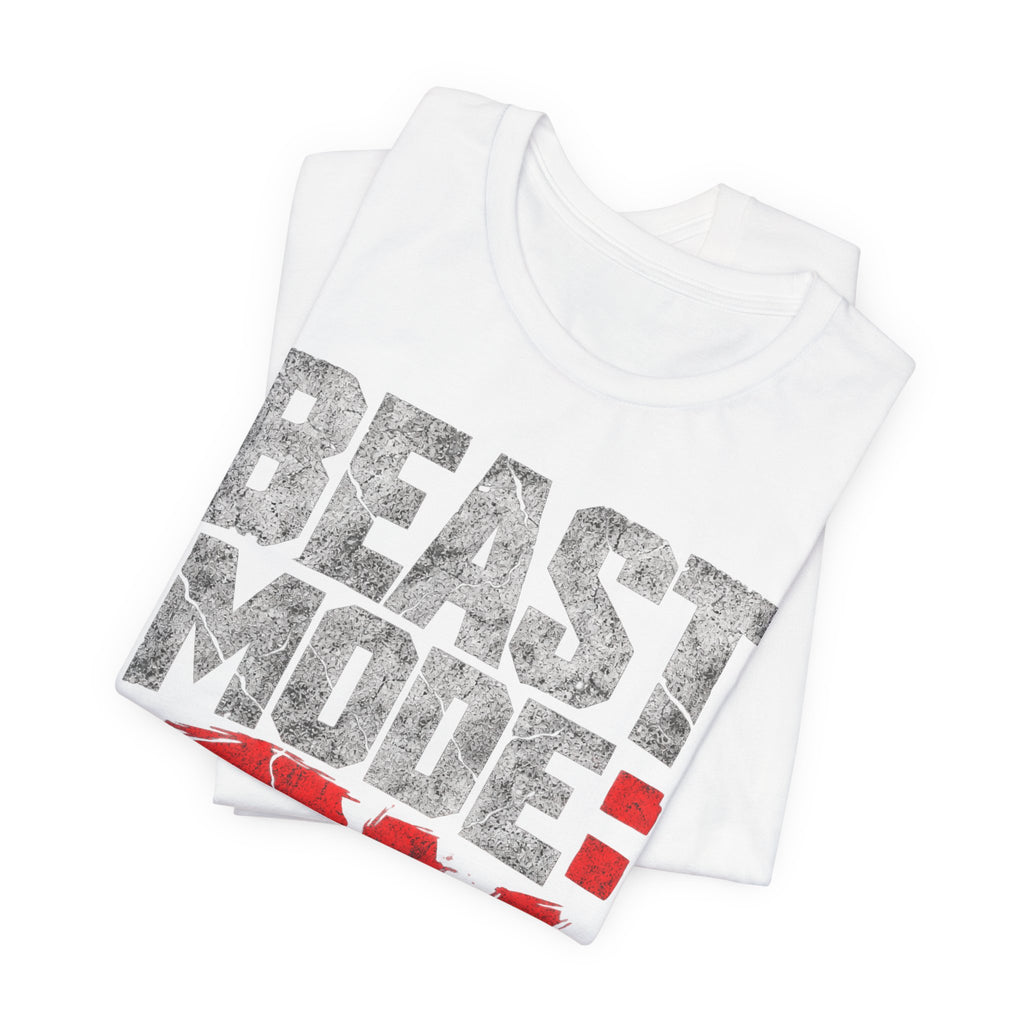 Beast Mode Gym Grunge T-Shirt | Workout Motivation Tee | Fitness Gym Gift Shirt
