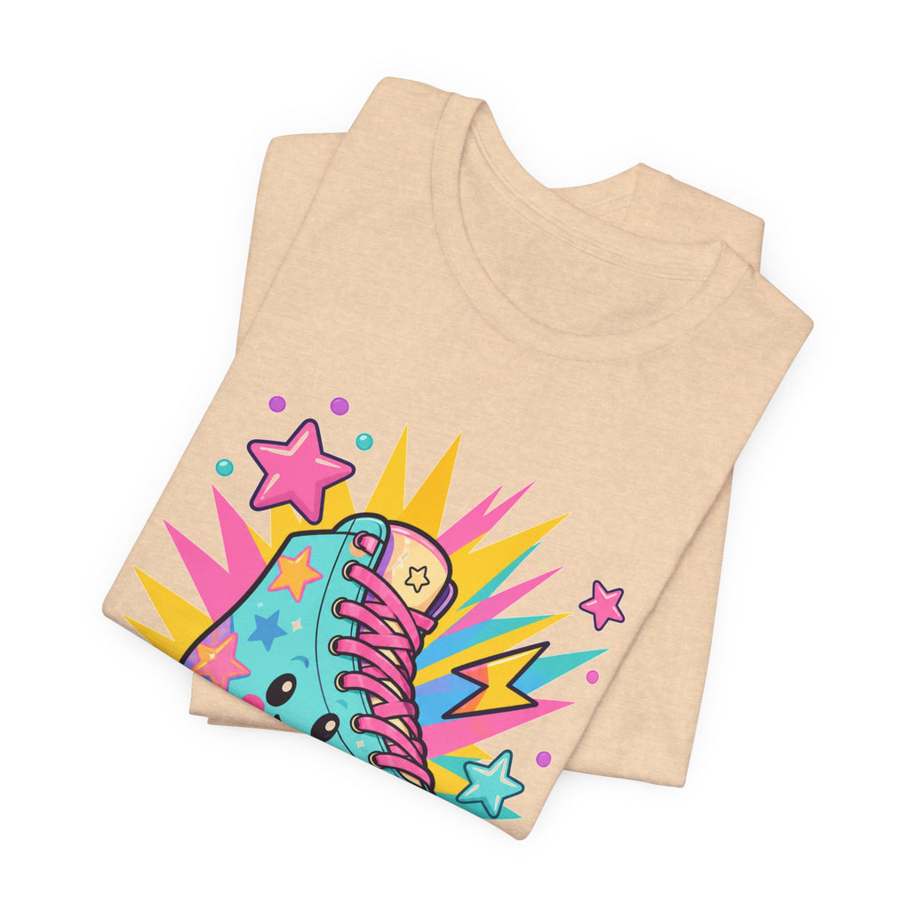 Colorful Roller Skate Retro Tee