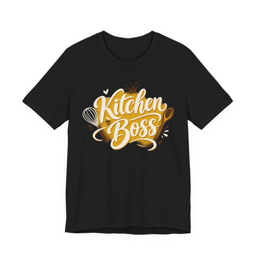 Kitchen Boss Chef Script T-Shirt | Funny Cooking Shirt | Chef Gift Tee | Culinary Gift Design
