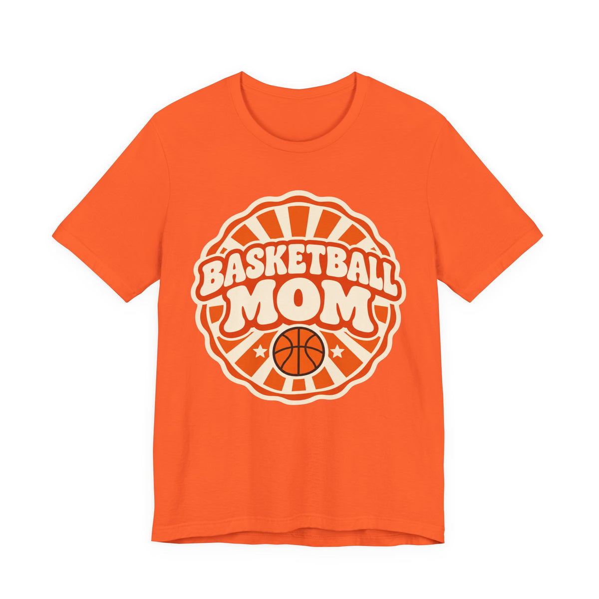 Basketball Mom T-Shirt | Retro Sunburst Game Day Tee | Basketball Mom Gift Shirt