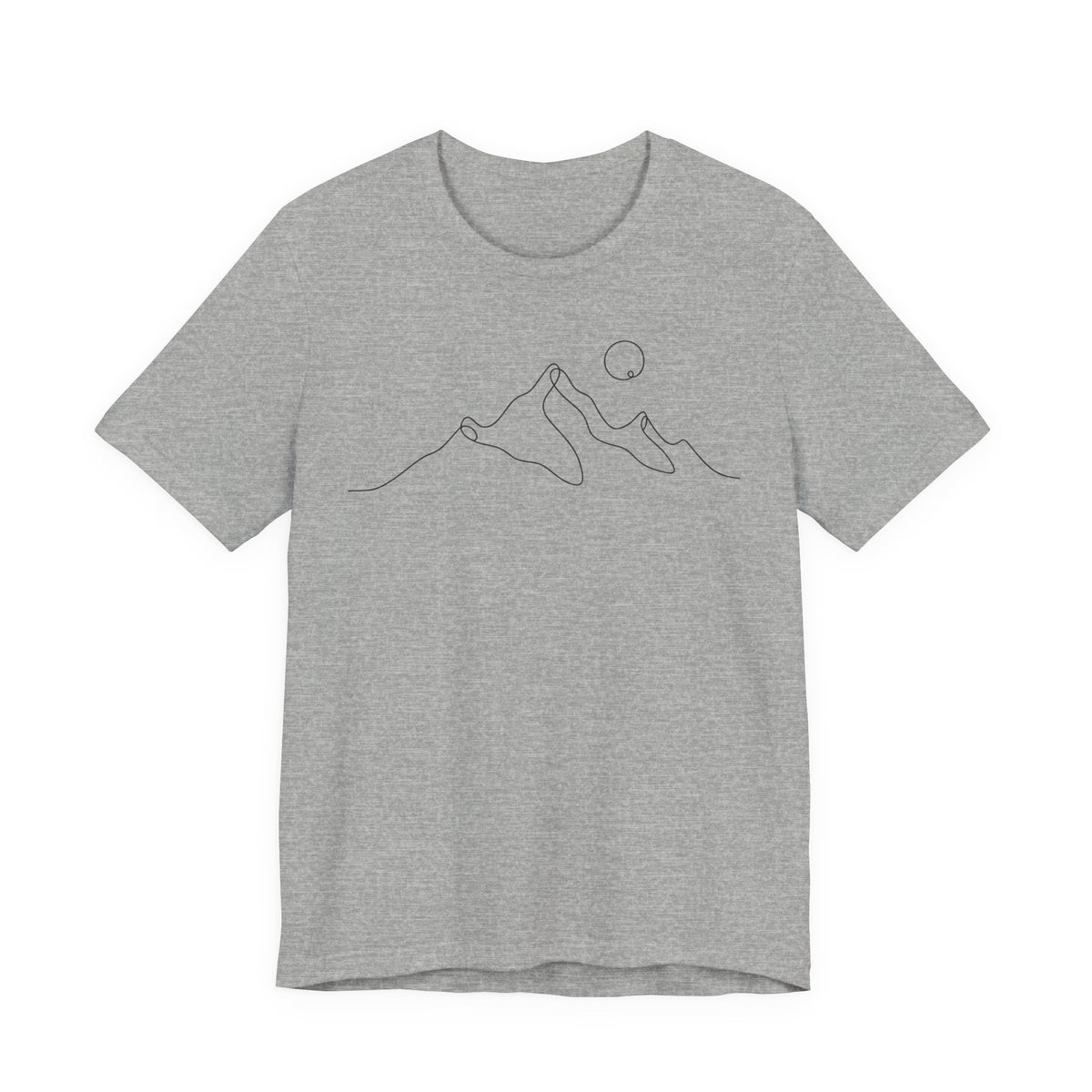 Wanderlust Mountain Line Art T-Shirt | Minimalist Hiking Tee | Adventure Travel Gift Shirt