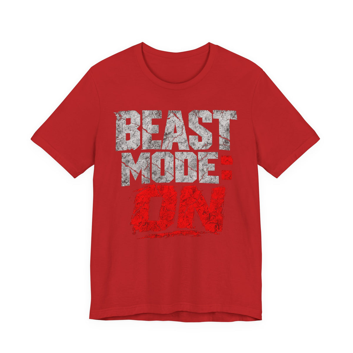 Beast Mode Gym Grunge T-Shirt | Workout Motivation Tee | Fitness Gym Gift Shirt
