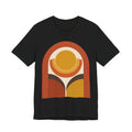 Sunset Arch Geometric T-Shirt | Bauhaus Abstract Art Tee | Modern Minimalist Gift Shirt