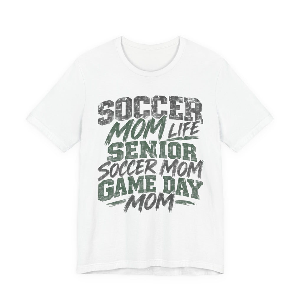 Soccer Mom Grunge Tee | Stacked Mom Typography Design | Soccer Mom Life Shirt | Grunge Mom Gift | Soccer Mom Gift | Distressed Mom Typography